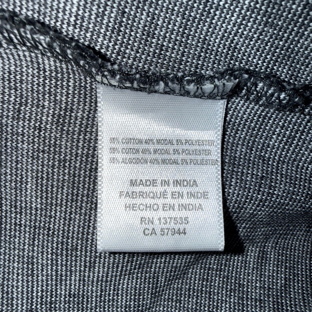 Mizzen + Main 1/4 Zip Lightweight Pullover Men's XL Grey Soft Cotton Blend - Picture 3 of 8